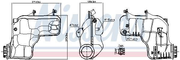 NISSENS 996166 – Expansion Tank, Coolant