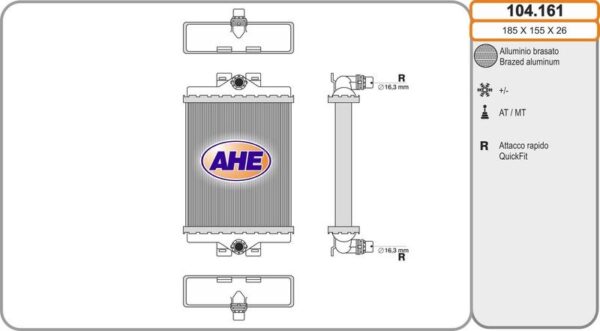 AHE 104.161 – Radiator, Engine Cooling