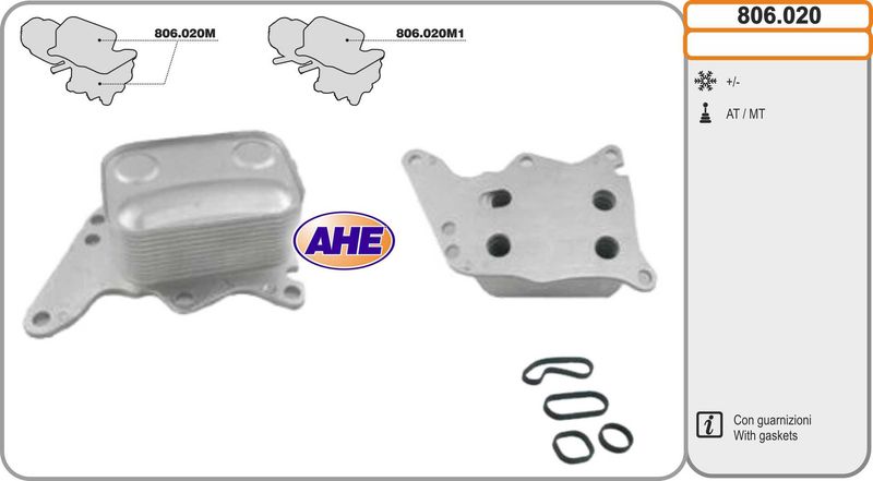 AHE 806.020 – Oil Cooler, Engine Oil