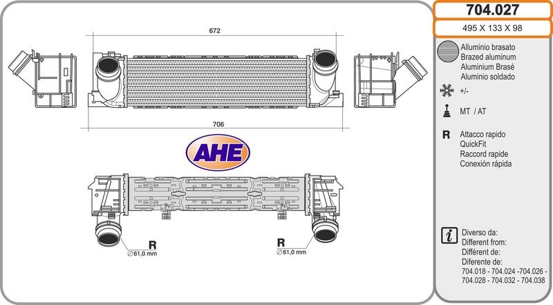 AHE 704.027 – Charge Air Cooler