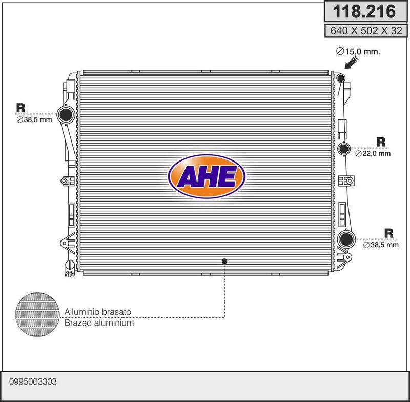 AHE 118.216 – Radiator, Engine Cooling