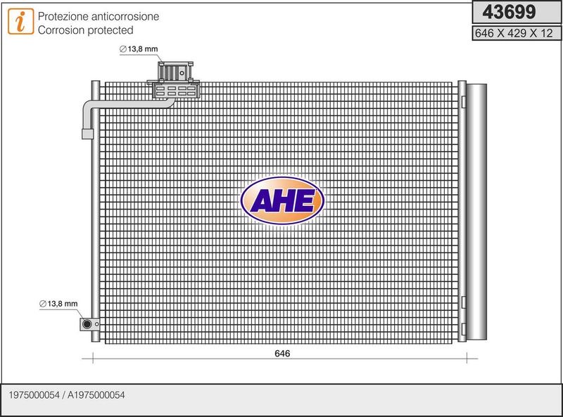 AHE 43699 – Condenser, Air Conditioning