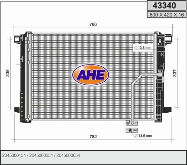 AHE 43340 – Condenser, Air Conditioning