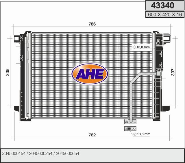 AHE 43340 – Condenser, Air Conditioning