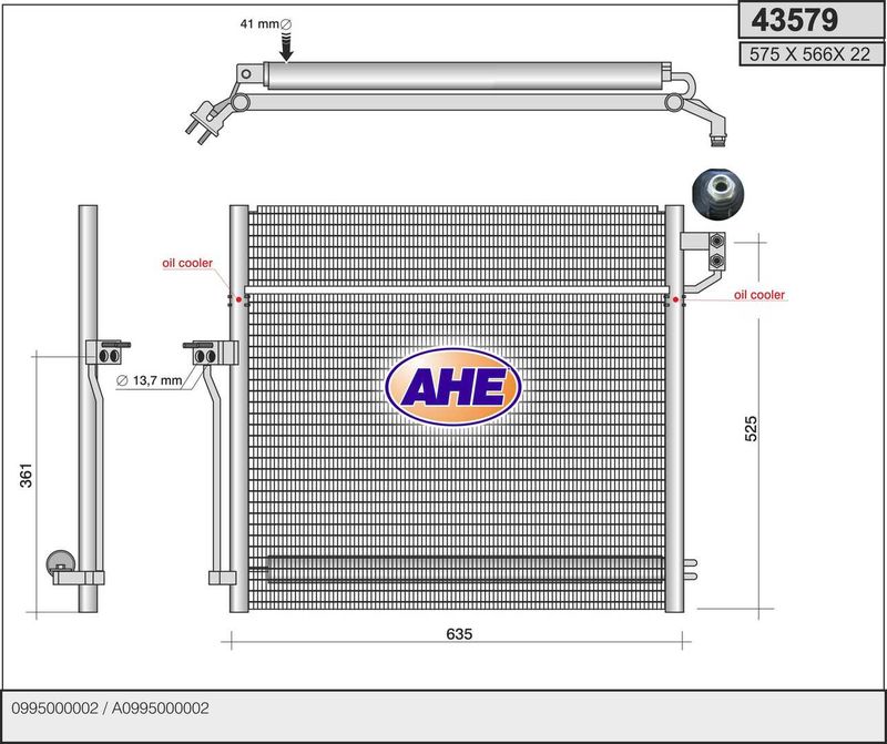 AHE 43579 – Condenser, Air Conditioning