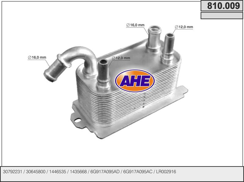 AHE 810.009 – Oil Cooler, Automatic Transmission