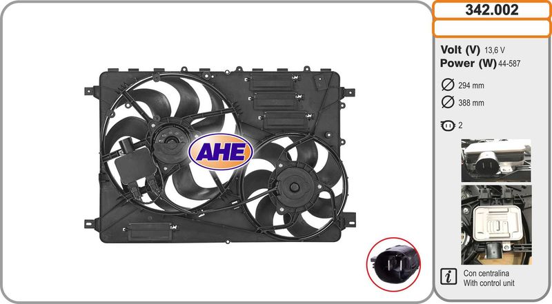 AHE 342.002 – Fan, engine cooling