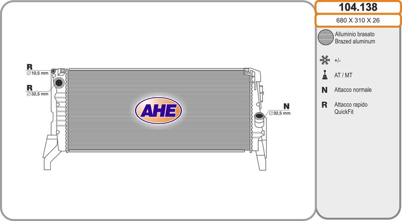 AHE 104.138 – Radiator, Engine Cooling