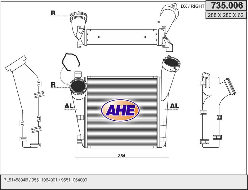 AHE 735.006 – Charge Air Cooler