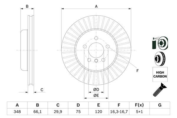 BORG and BECK BBD7005S – Brake Disc