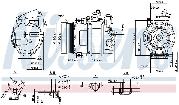 NISSENS 890140 – Compressor, Air Conditioning