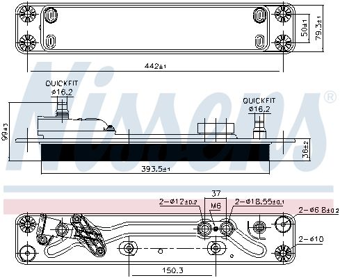 NISSENS 90837 – Oil Cooler, Automatic Transmission