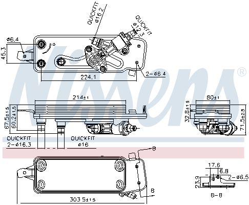 NISSENS 90988 – Oil Cooler, Automatic Transmission