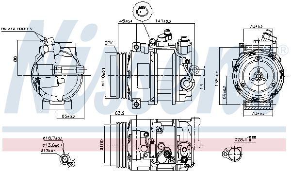 NISSENS 890634 – Compressor, Air Conditioning