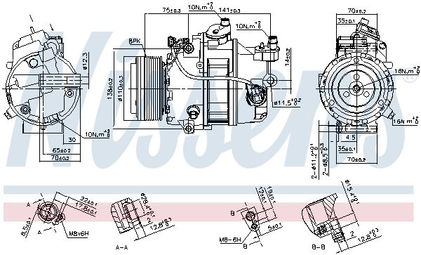 NISSENS 890303 – Compressor, Air Conditioning