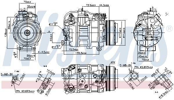 NISSENS 890218 – Compressor, Air Conditioning