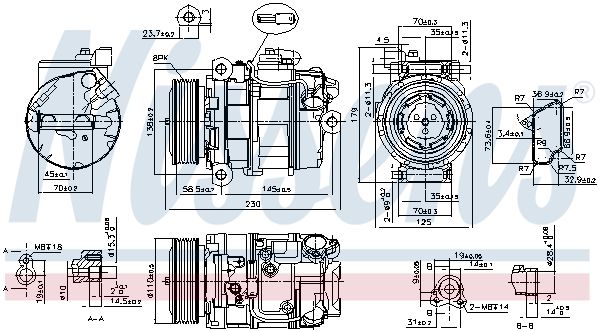 NISSENS 890358 – Compressor, Air Conditioning