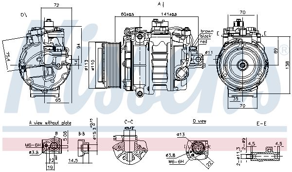 NISSENS 890060 – Compressor, Air Conditioning