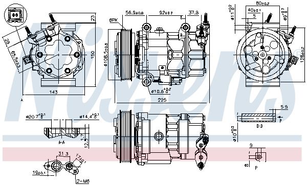 CASCO CAC75069AS- Compressor, Air Conditioning