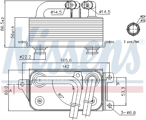 NISSENS 90623 – Oil Cooler, Automatic Transmission