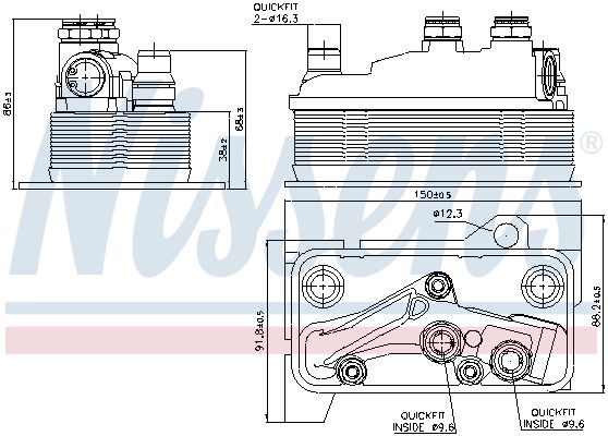 NISSENS 90859 – Oil Cooler, Automatic Transmission