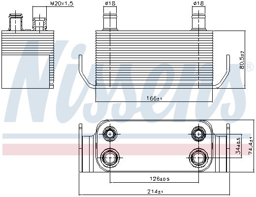 NISSENS 90788 – Oil Cooler, Automatic Transmission