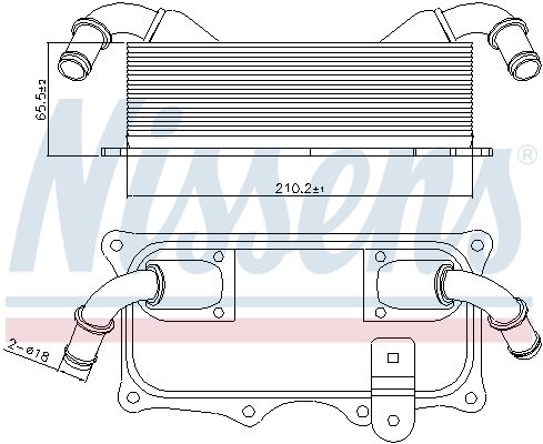 NISSENS 90937- Oil Cooler, Engine Oil