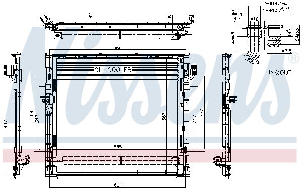 NISSENS 940394 – Condenser, Air Conditioning