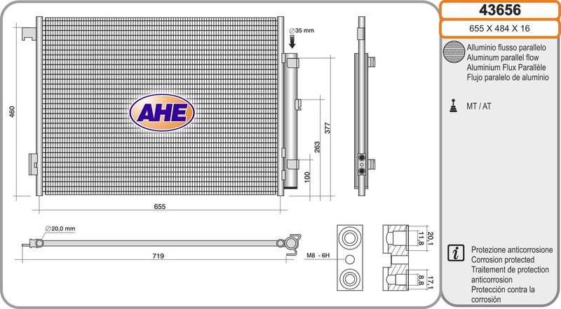 AHE 43656 – Condenser, Air Conditioning