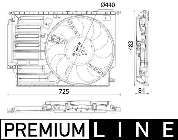 MAHLE CFF 547 000P – Fan, engine cooling