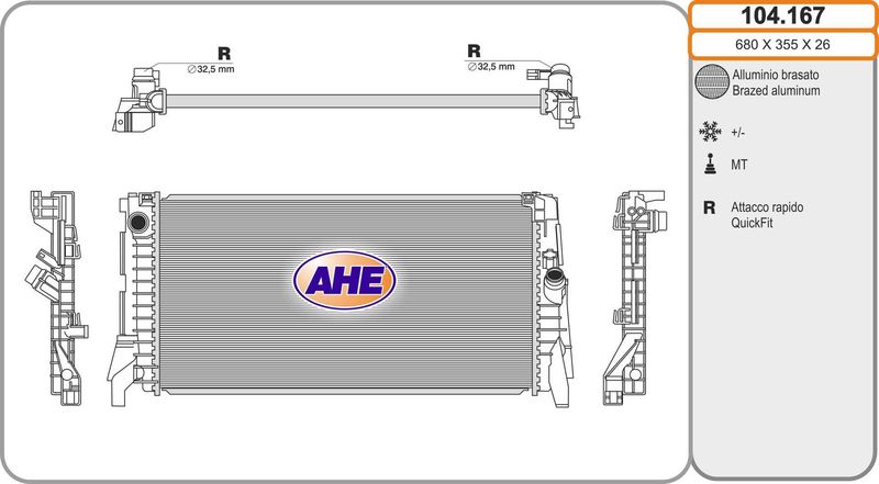 AHE 104.167 – Radiator, Engine Cooling