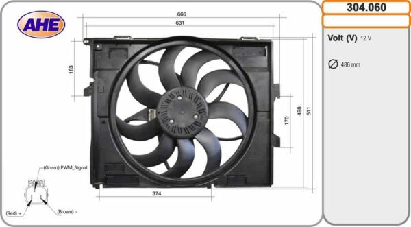 AHE 304.060 – Fan, engine cooling