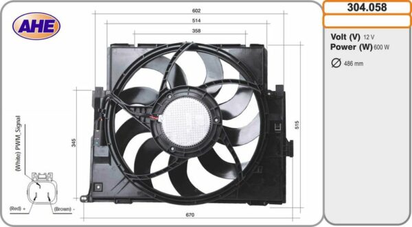 AHE 304.058 – Fan, engine cooling