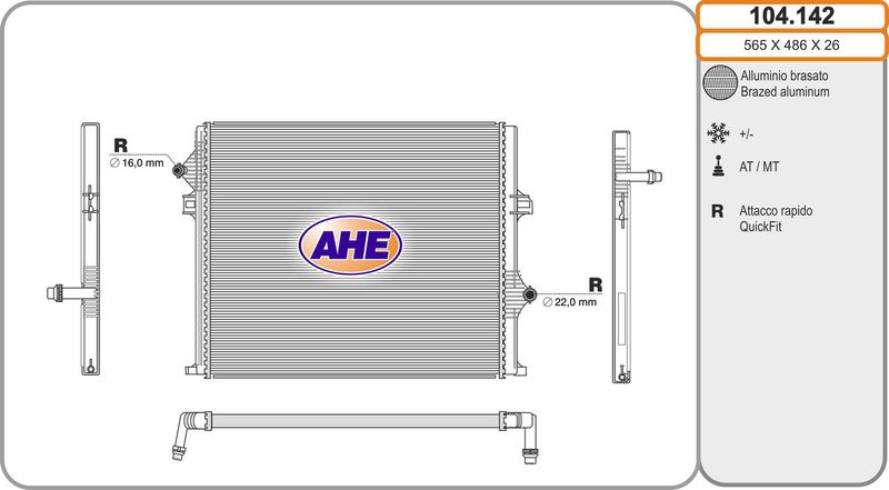 AHE 104.142 – Radiator, Engine Cooling