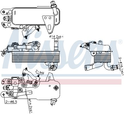 NISSENS 91480 – Oil Cooler, Automatic Transmission