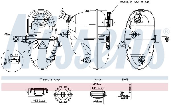 NISSENS 996192 – Expansion Tank, Coolant