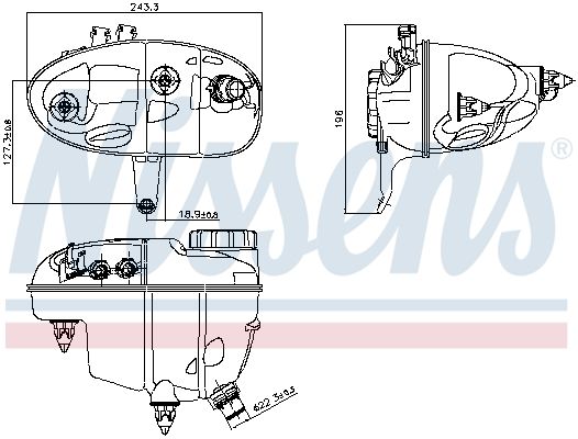 NISSENS 996276 – Expansion Tank, Coolant