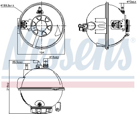 NISSENS 996267 – Expansion Tank, Coolant