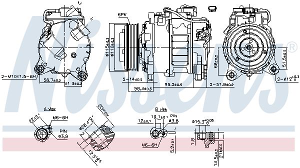 NISSENS 890622 – Compressor, Air Conditioning