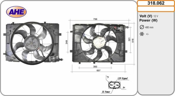 AHE 318.062 – Fan, engine cooling