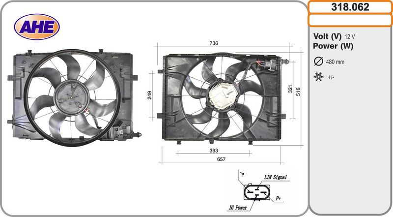 AHE 318.062 – Fan, engine cooling