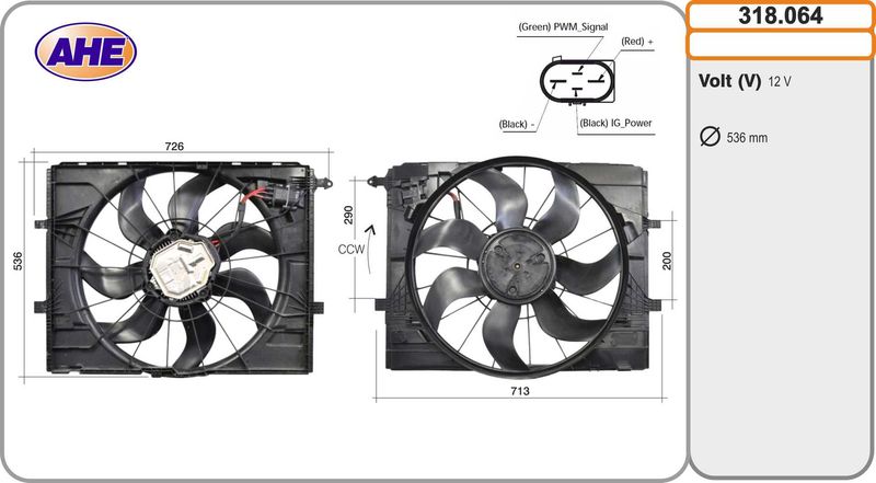 AHE 318.064 – Fan, engine cooling