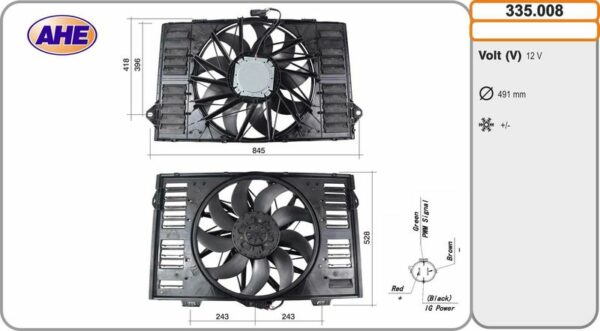 AHE 335.008 – Fan, engine cooling