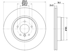 BORG & BECK BBD5825S – Brake Disc