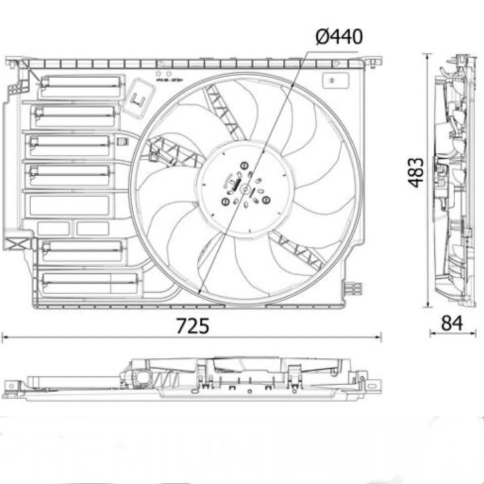 MAHLE CFF 547 000P – Fan, engine cooling