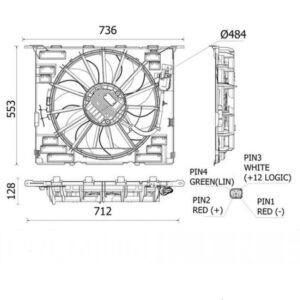 OSSCA 51107 – Fan, engine cooling