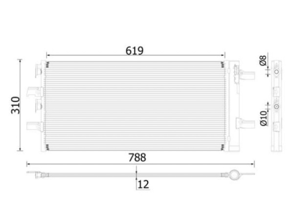 ABAKUS 032-016-0004 – Condenser, air conditioning