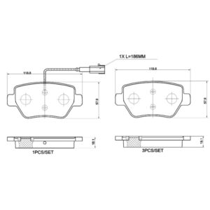 DYF 301.18510 – Brake Pad Set, Disc Brake