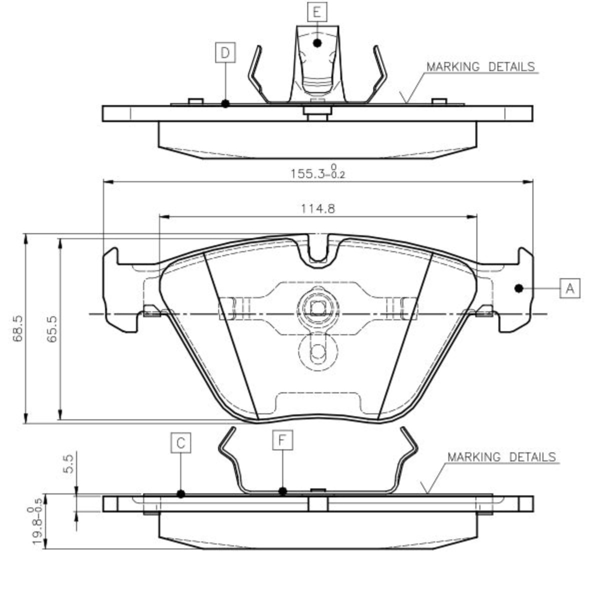 LORO 231-01-062 – Brake Pad Set, Disc Brake