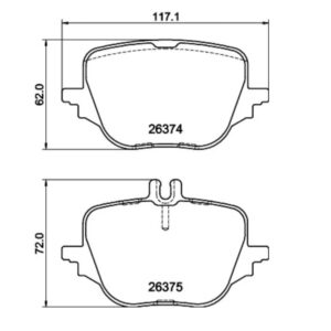 METELLI 22-1313-0 – Brake Pad Set, Disc Brake